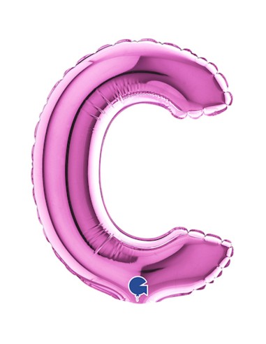 PALLONE LETTERA MINI "C" FUXIA CM.18 - L'Officina delle feste