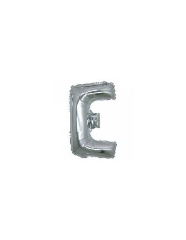 PALLONE LETTERA MINI "E" ARGENTO CM.18 - L'Officina delle feste