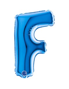 PALLONE LETTERA MINI "F" BLU CM.18 - L'Officina delle feste 2