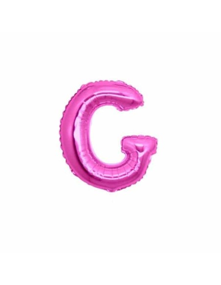 PALLONE LETTERA MINI "G" FUXIA CM.18 - L'Officina delle feste