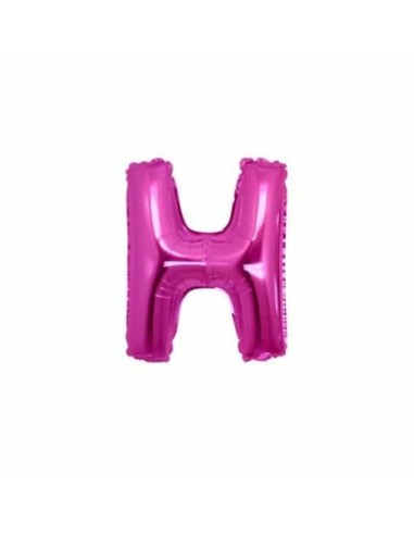 PALLONE LETTERA MINI "H" FUXIA CM.18 - L'Officina delle feste