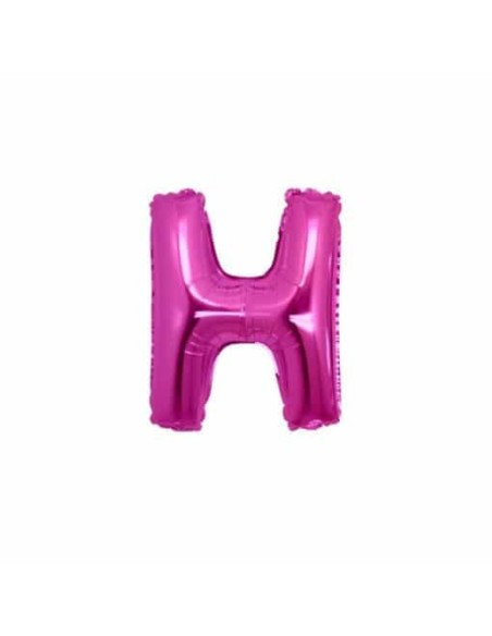 PALLONE LETTERA MINI "H" FUXIA CM.18 - L'Officina delle feste