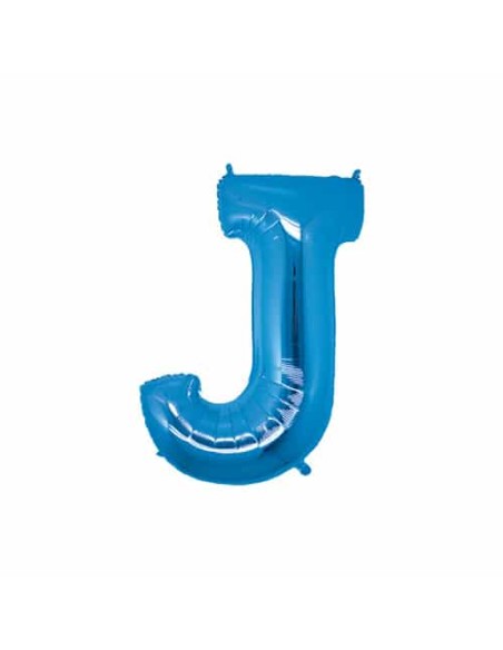 PALLONE LETTERA MINI "J" BLU CM.18 - L'Officina delle feste