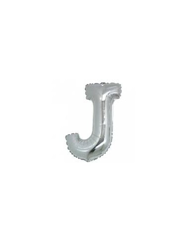 PALLONE LETTERA MINI "J" ARGENTO CM.18 - L'Officina delle feste