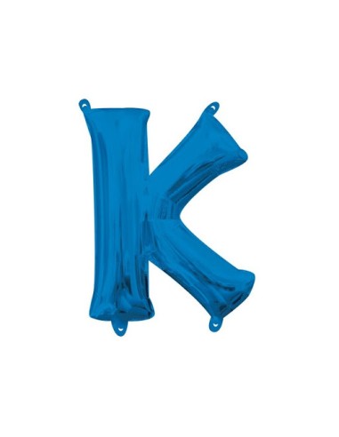 PALLONE LETTERA MINI "K" BLU CM.18 - L'Officina delle feste