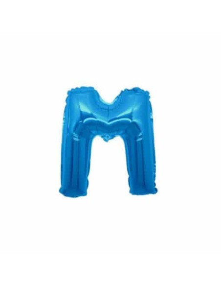 PALLONE LETTERA MINI "M" BLU CM.18 - L'Officina delle feste