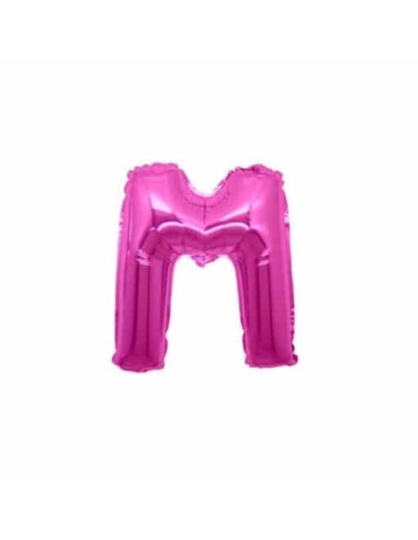 PALLONE LETTERA MINI "M" FUXIA CM.18 - L'Officina delle feste