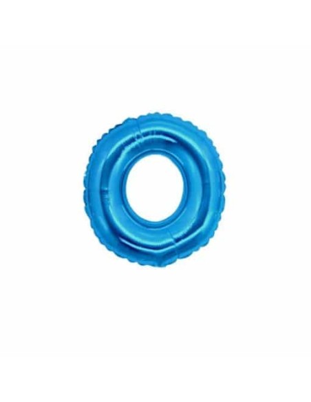 PALLONE LETTERA MINI "O" BLU CM.18 - L'Officina delle feste