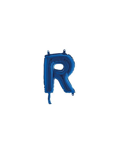 PALLONE LETTERA MINI "R" BLU CM.18 - L'Officina delle feste