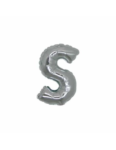 PALLONE LETTERA MINI "S" ARGENTO CM.18 - L'Officina delle feste