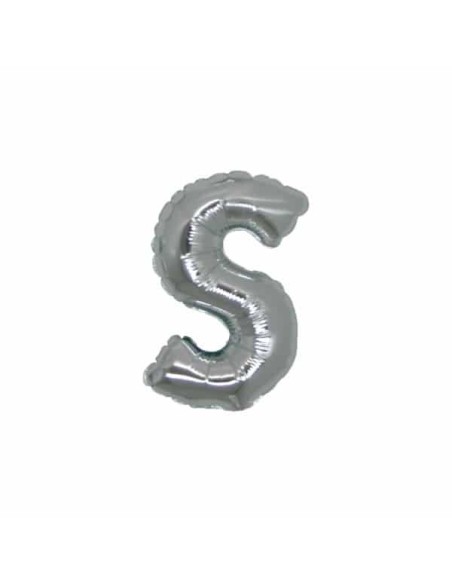PALLONE LETTERA MINI "S" ARGENTO CM.18 - L'Officina delle feste