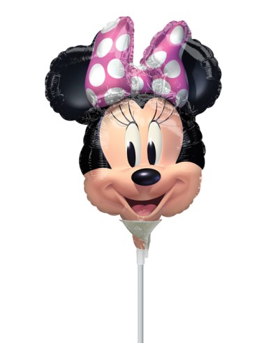 PALLONE MINISHAPE 14" MINNIE TESTA FIOCCO FUCSIA 35CM -