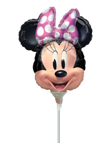 PALLONE MINISHAPE 14" MINNIE TESTA FIOCCO FUCSIA 35CM - PALLONE MINISHAPE 14" MINNIE TESTA FIOCCO FUCSIA 35CM -