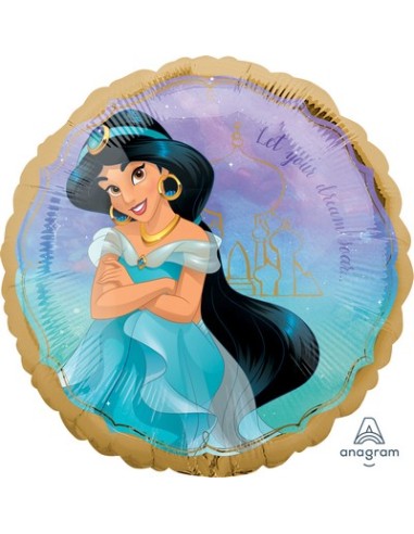 PALLONE MYLAR 18" PRINCIPESSA JASMINE 45CM - L'Officina delle
