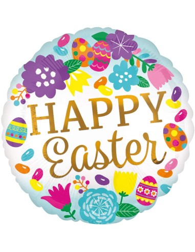 PALLONE MYLAR 18" / 45CM HAPPY EASTER - L'Officina delle feste