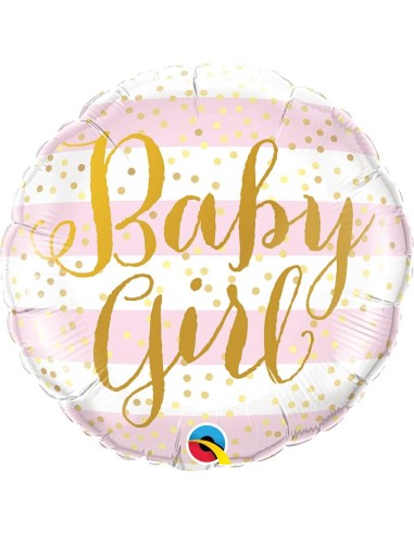PALLONE MYLAR 18" BABY GIRL 45CM - L'Officina delle feste