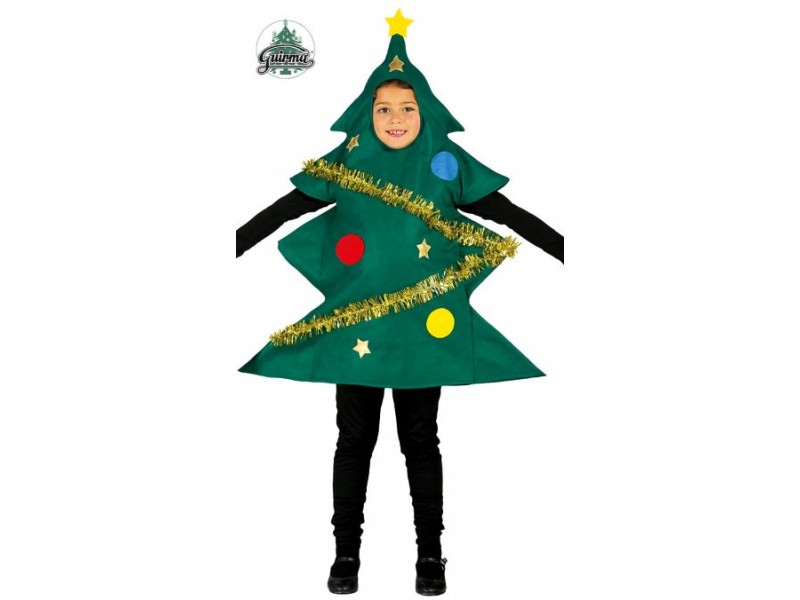 COSTUME ALBERO DI NATALE BAMB.7-9 ANNI