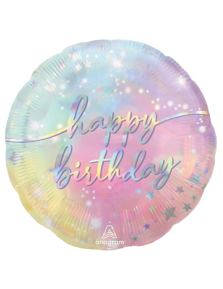 PALLONE MYLAR 18" HAPPY BIRTHDAY SFUMATO 45CM - L'Officina