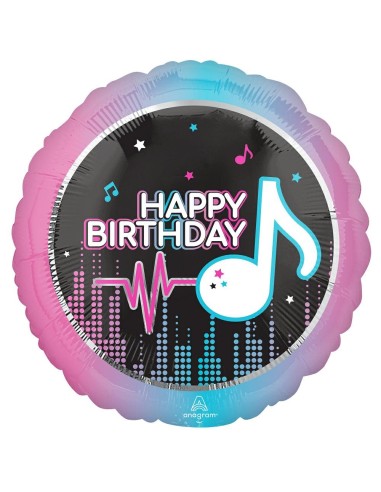 PALLONE MYLAR 18" HAPPY BIRTHDAY TIK TOK 45CM - L'Officina