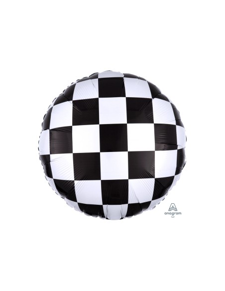 PALLONE MYLAR 18" SCACCHI 45CM 1PZ - L'Officina delle feste