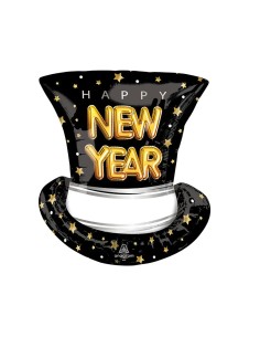 PALLONE MYLAR 24" CILINDRO HAPPY NEW YEAR CM. 60 - L'Officina 2