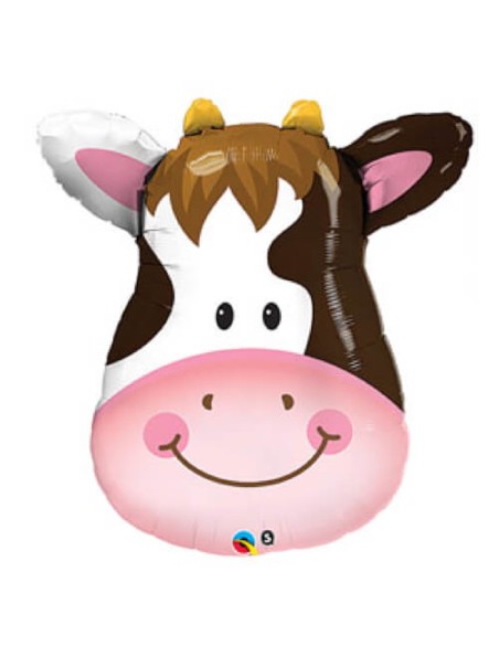 PALLONE MYLAR 32" TESTA MUCCA 81CM - L'Officina delle feste