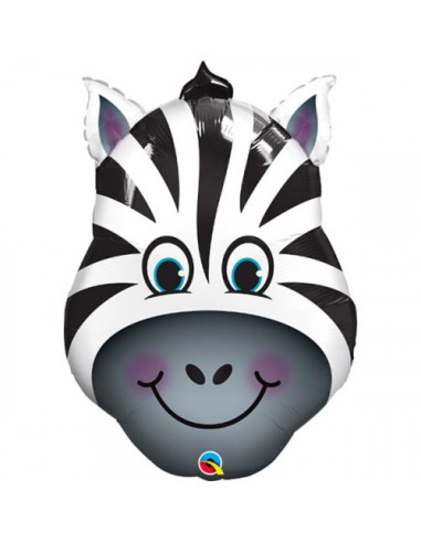 PALLONE MYLAR 32" TESTA ZEBRA CM.81 - L'Officina delle feste