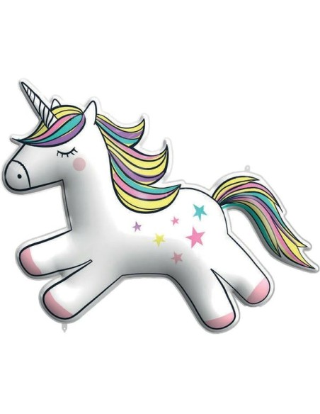 PALLONE MYLAR 37" SAGOMA UNICORNO 95CM - L'Officina delle feste