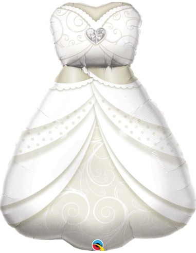 PALLONE MYLAR 38" SPOSA WEDDING DRESS 97CM - L'Officina delle