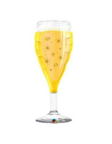 PALLONE MYLAR 39" CHAMPAGNE GLASS - L'Officina delle feste