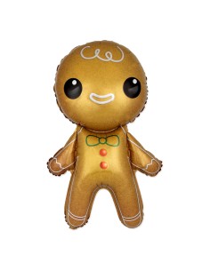 PALLONE MYLAR 39" GINGERBREAD OMINO PAN DI ZENZERO - L'Officina 2