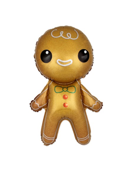 PALLONE MYLAR 39" GINGERBREAD OMINO PAN DI ZENZERO - L'Officina