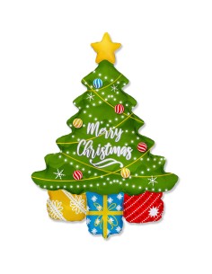 PALLONE MYLAR 43" ALBERO DI NATALE MERRY CHRISTMAS 109X69CM - 2