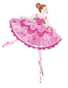 PALLONE MYLAR 44" BALLERINA 113X85CM - L'Officina delle feste 2