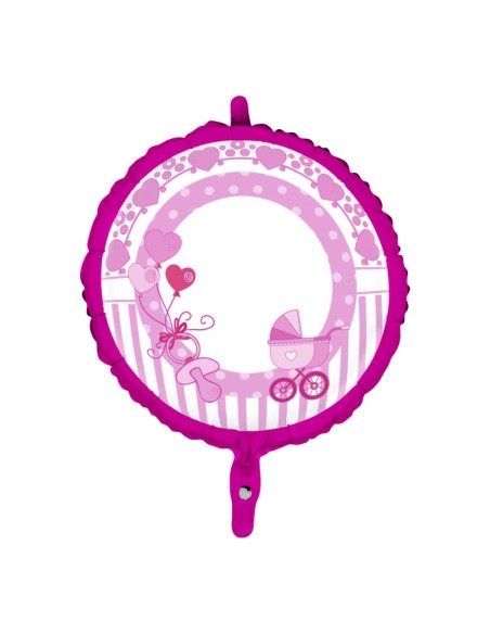 PALLONE MYLAR CM.45 LITTLE BABY ROSA - L'Officina delle feste
