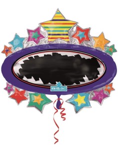 PALLONE MYLAR CON STELLE LAVAGNA CON PENNARELLO - L'Officina 2