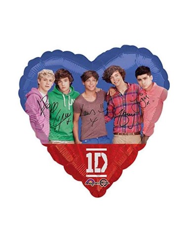 PALLONE MYLAR CUORE 18" 45CM 1D ONE DIRECTION - L'Officina