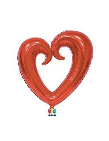 PALLONE MYLAR CUORE ROSSO 101CM - L'Officina delle feste