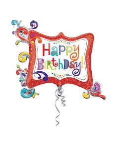 PALLONE MYLAR HAPPY BDAY FRAME 86X73CM - L'Officina delle feste 2
