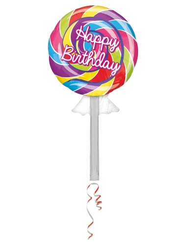 PALLONE MYLAR LECCA LECCA H. BIRTHDAY106X53CM - L'Officina
