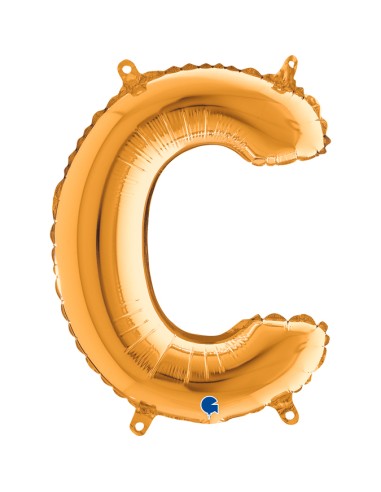PALLONE MYLAR LETTERA " C " ORO 35CM - L'Officina delle feste