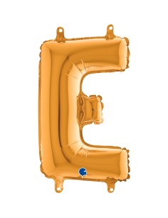 PALLONE MYLAR LETTERA " E " ORO 35CM - L'Officina delle feste 2