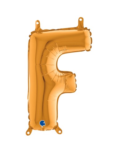 PALLONE MYLAR LETTERA " F " ORO CM. 35 - L'Officina delle feste