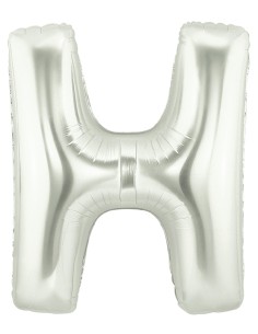 PALLONE MYLAR LETTERA " H " ARGENTO - L'Officina delle feste 2