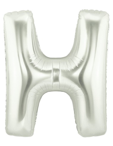 PALLONE MYLAR LETTERA " H " ARGENTO - L'Officina delle feste