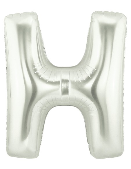 PALLONE MYLAR LETTERA " H " ARGENTO - L'Officina delle feste