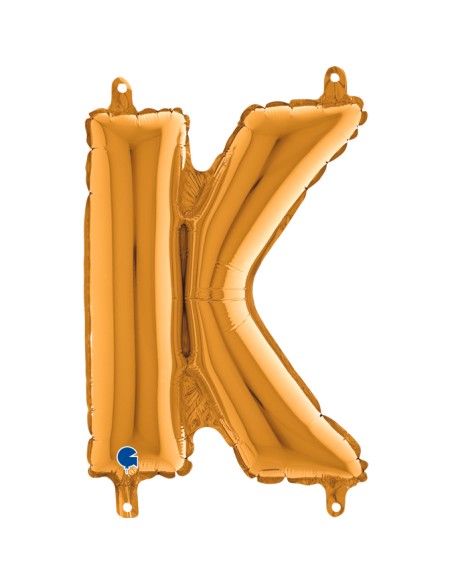 PALLONE MYLAR LETTERA " K " ORO CM. 35 - L'Officina delle feste