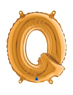 PALLONE MYLAR LETTERA " Q " ORO 35CM - L'Officina delle feste 2