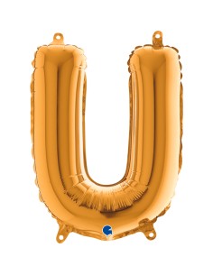 PALLONE MYLAR LETTERA " U " ORO 35CM - L'Officina delle feste 2