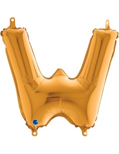 PALLONE MYLAR LETTERA " W " ORO CM. 35 - L'Officina delle feste 2
